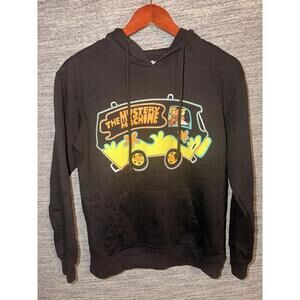 Scooby-Doo Mystery Machine Hoodie Black Youth Medium M 7-9 Graphic Sweatshirt